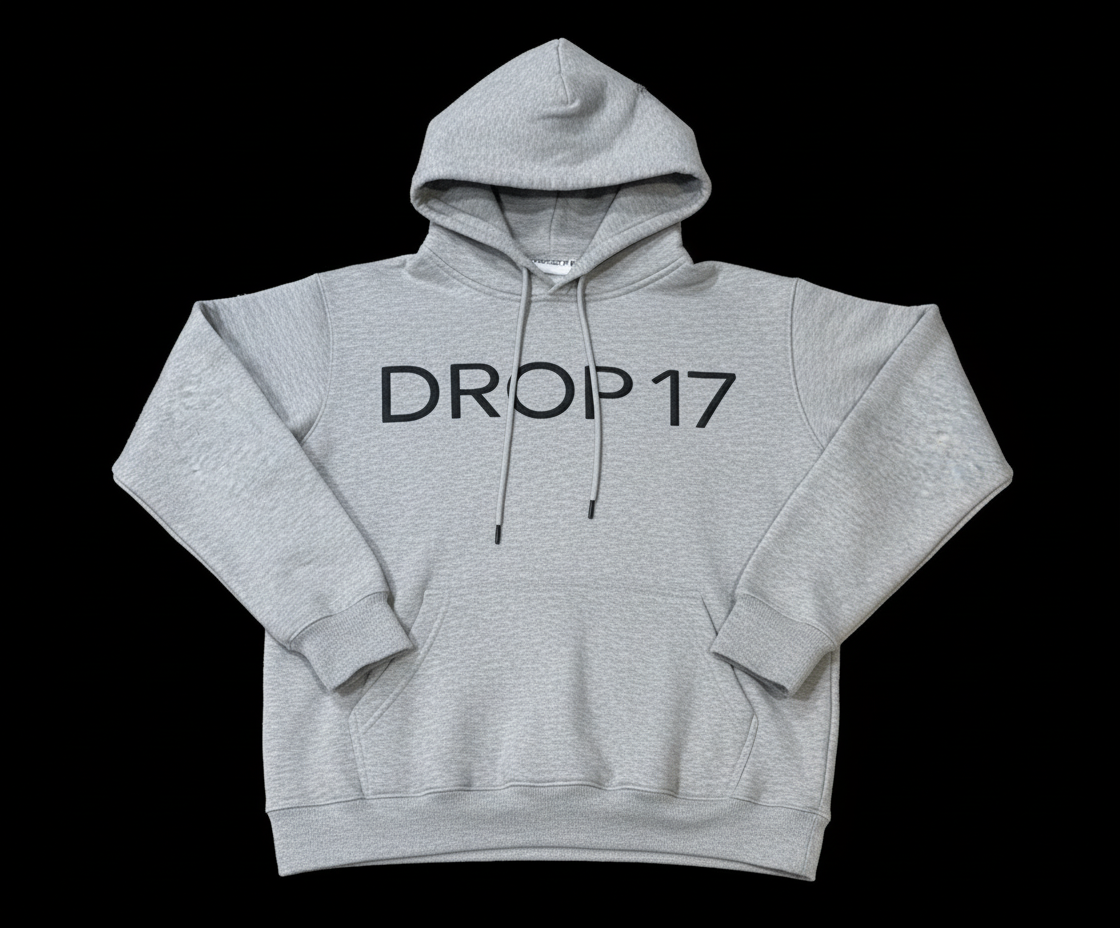 DROP17 Orbit Core Hoodie — Grey