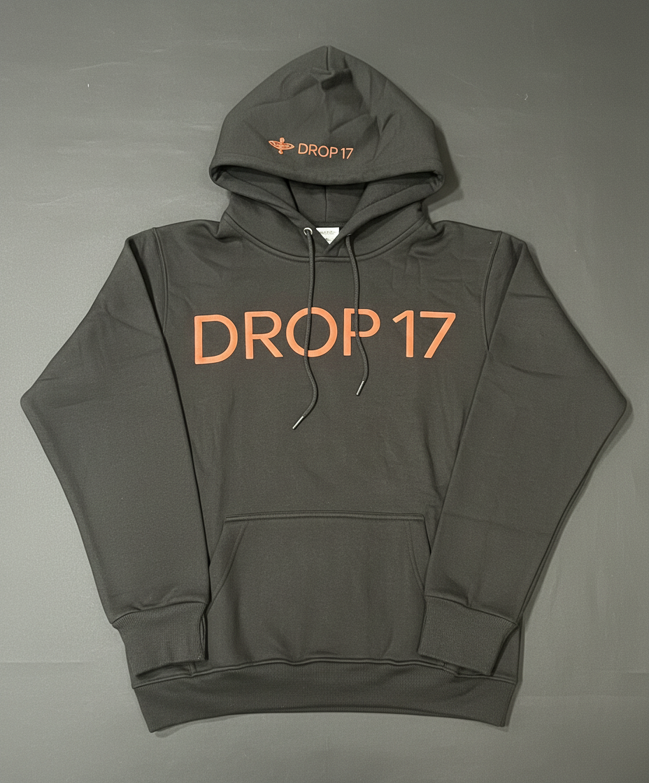 DROP17 Orbit Core Hoodie — Black