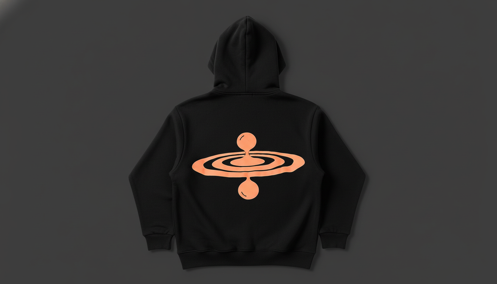 DROP17 Orbit Core Hoodie — Black