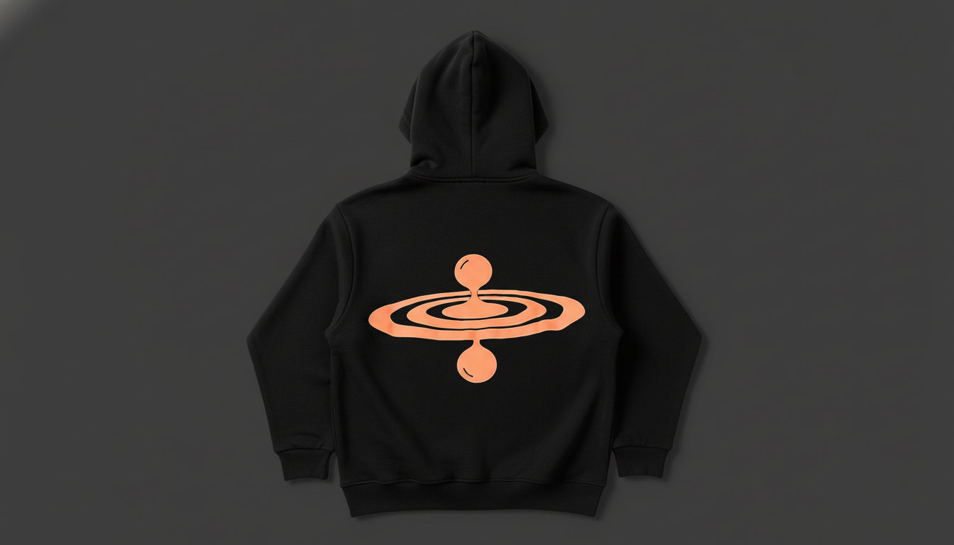 DROP17 Orbit Core Hoodie — Black